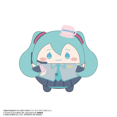 『初音ミク×シナモロール』MC-14 ふわコロりんBIG2 F 初音ミク(もぐもぐ)